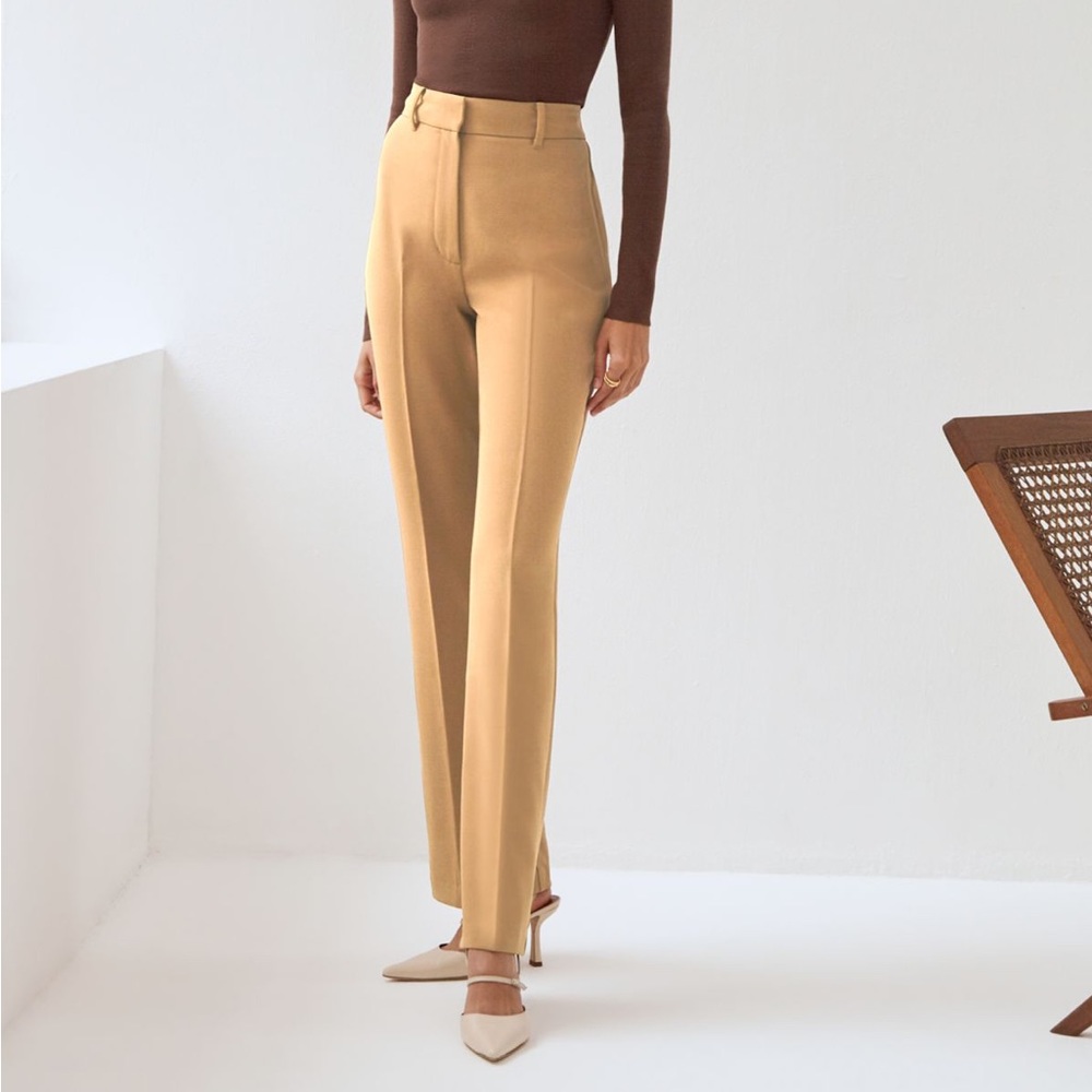 Elegant Tan Women's Pants